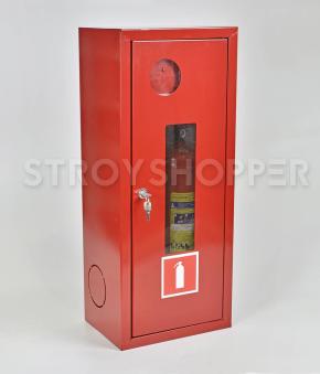 Шкаф для огнетушителя ШПО-103НОК навесной открытый красный