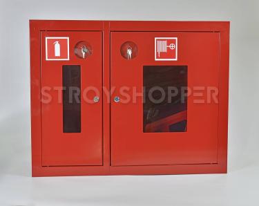 Шкаф пожарный ШПК-315ВОК  встраиваемый открытый красный