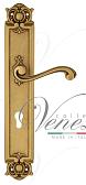 Дверная ручка Venezia на планке PL97 мод. Vivaldi (франц. золото) под цилиндр