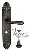 Дверная ручка Venezia на планке PL90 мод. Vignole (ант. серебро) сантехническая